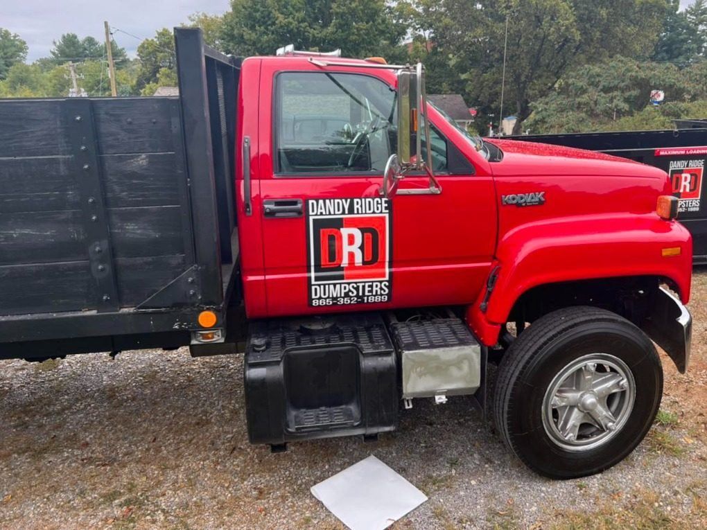 A Dandy Ridge Dumpsters roll-off dumpster serving Newport, Cocke County, TN.
